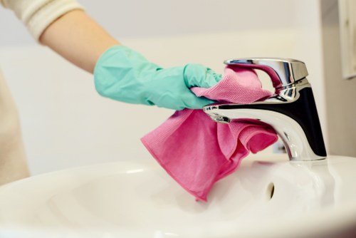 Professional regular cleaning in a Greenwich office space