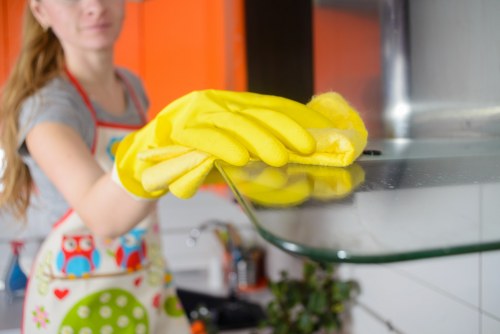 Deep cleaning of kitchen and bathroom areas in Greenwich