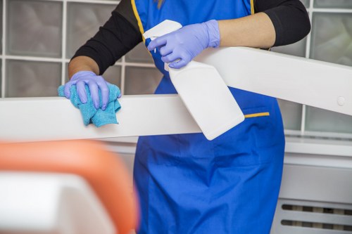 Green cleaning sustainability with recycling and low-emission transport